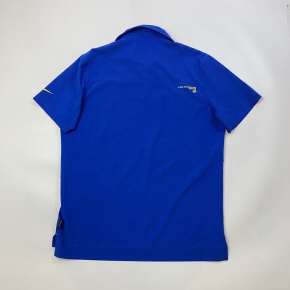 Nike Los Angeles Rams Shirt Mens L Large Royal Blue Dri Fit NFL On Field Polo - Picture 3 of 11